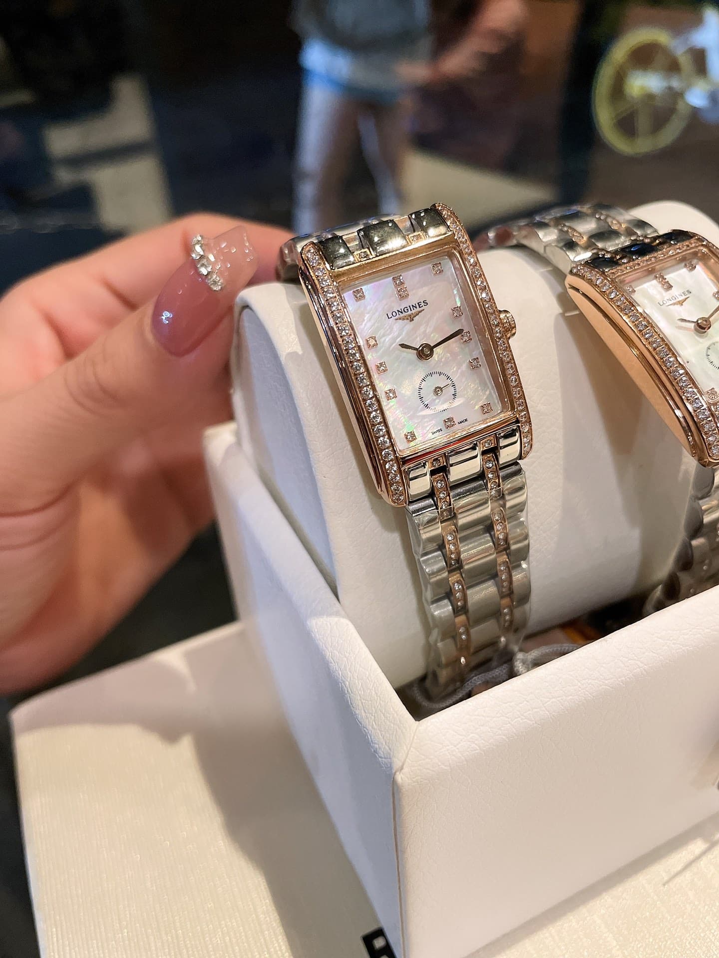 Longines White Watch