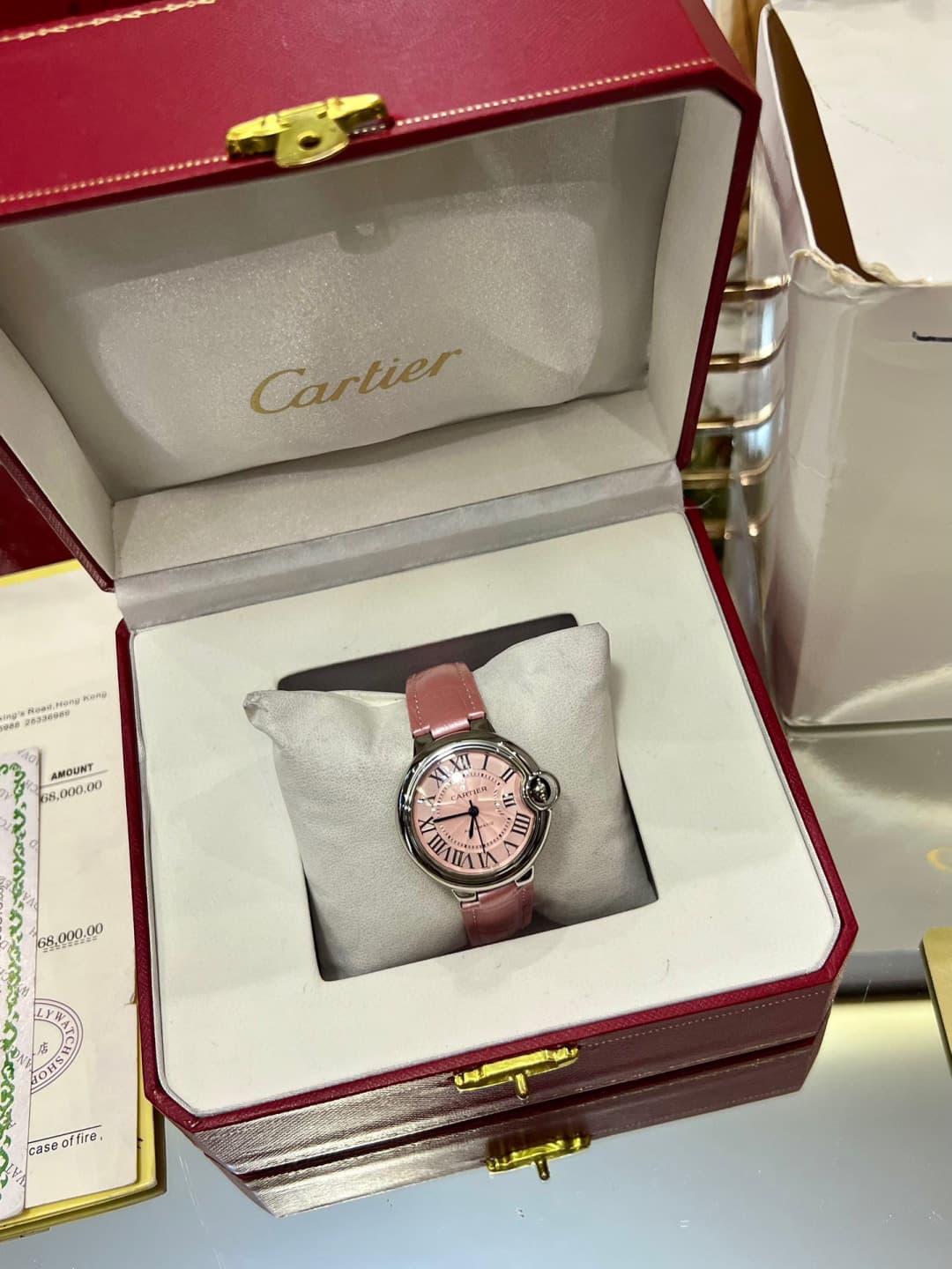 Cartier Pink Belt