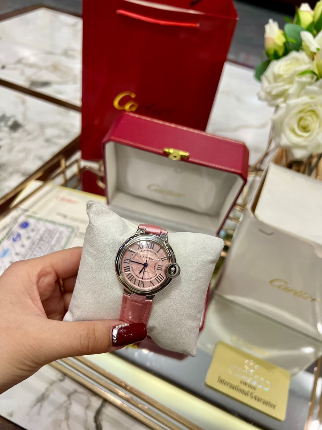 Cartier Pink Belt