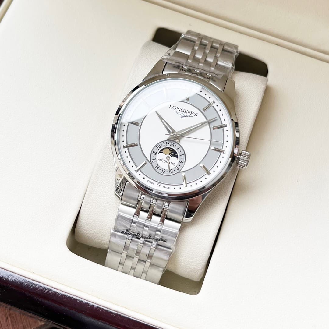 Longines White Watch