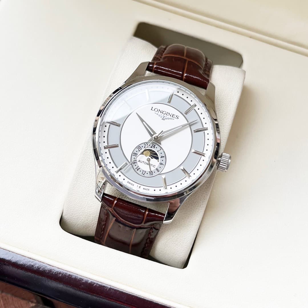 Longines White Watch