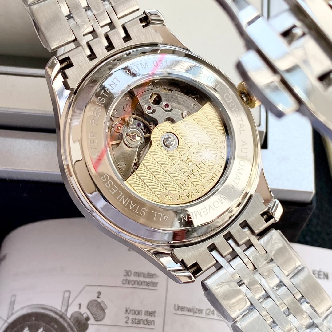 Longines White Watch