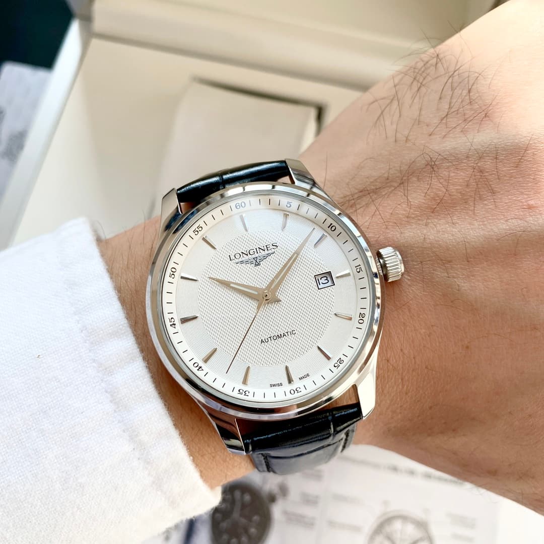 Longines White Watch