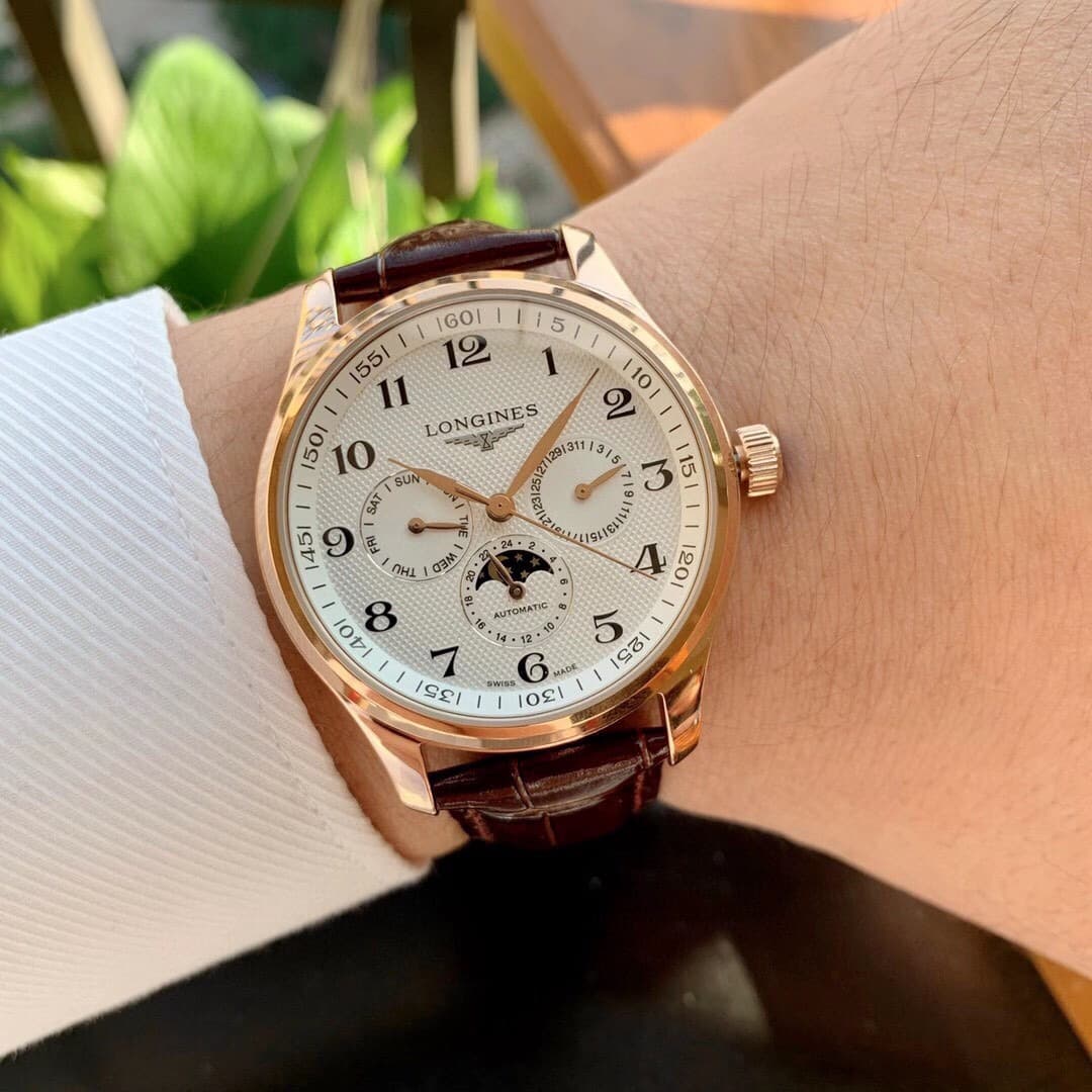 Longines White Watch