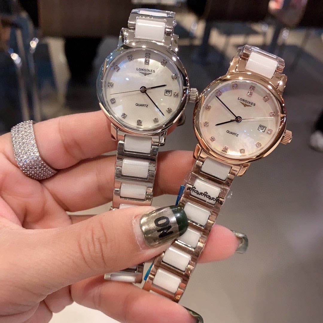 Longines White Watch