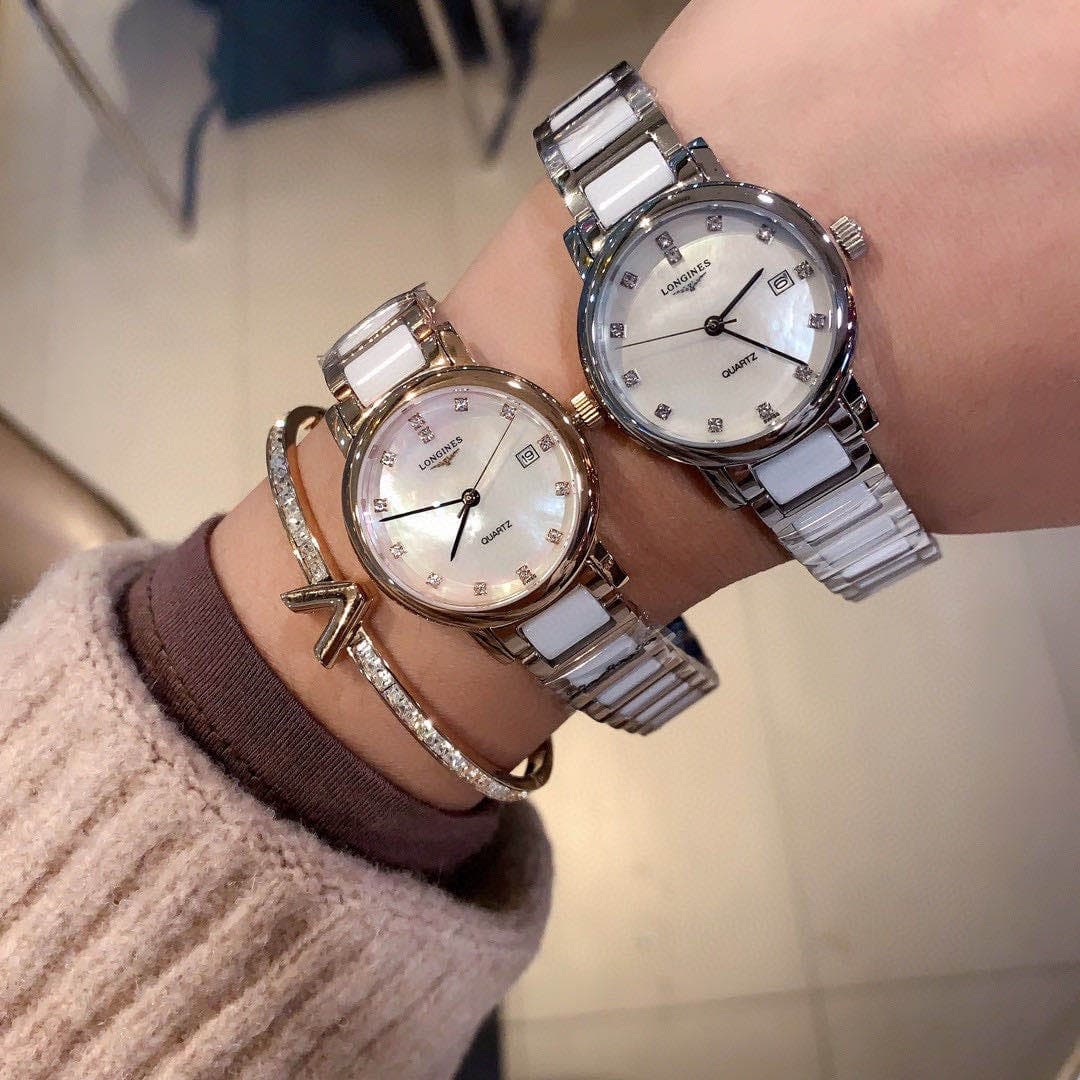 Longines White Watch