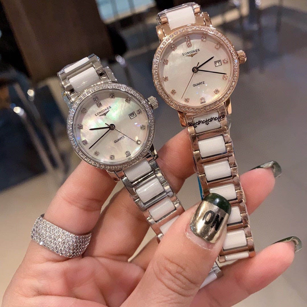 Longines White Watch