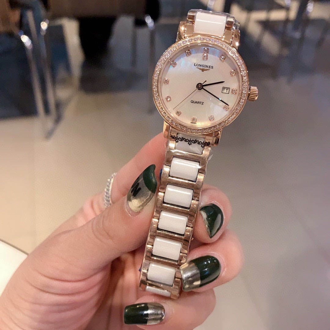 Longines White Watch