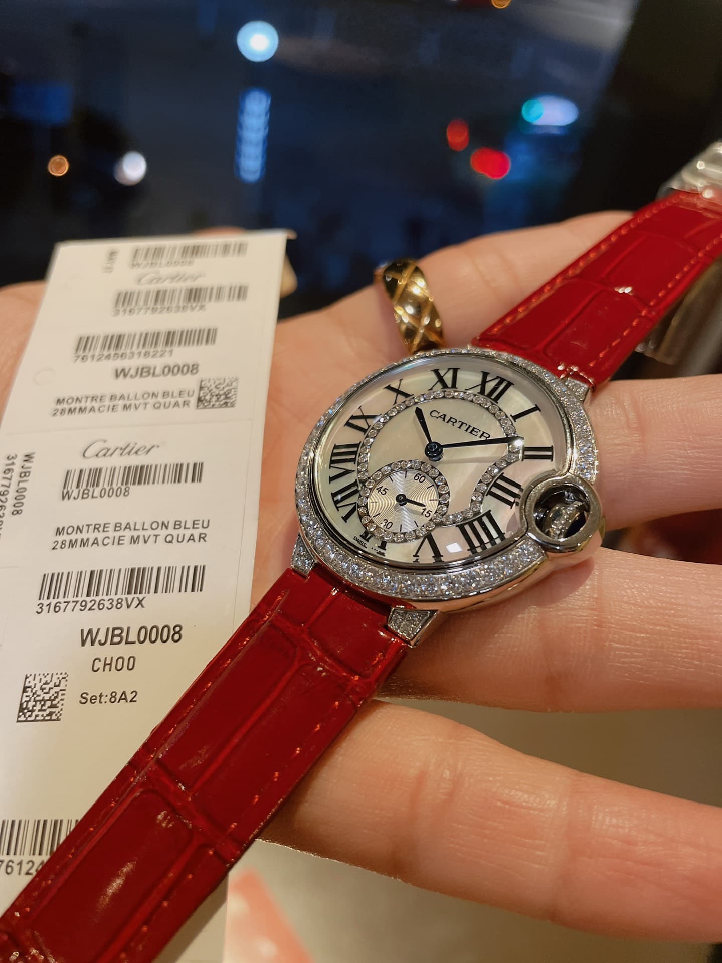 Cartier White Watch