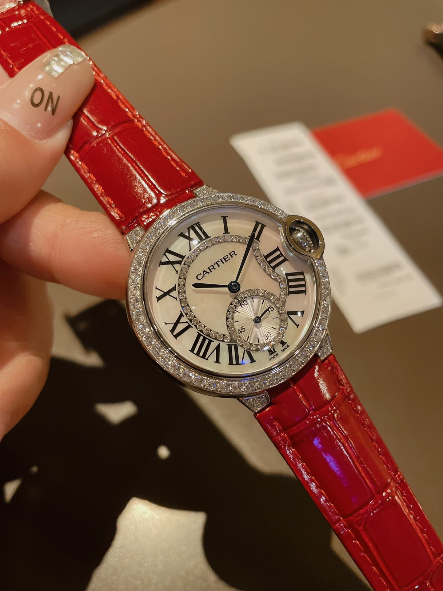 Cartier White Watch