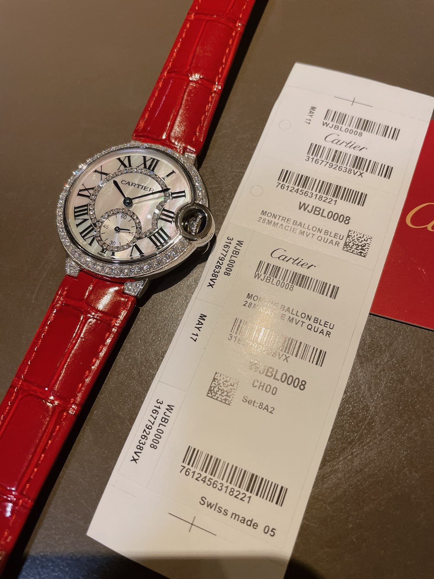 Cartier White Watch