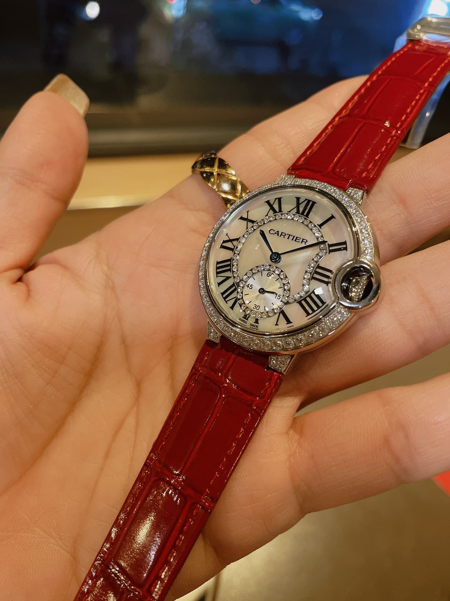 Cartier White Watch
