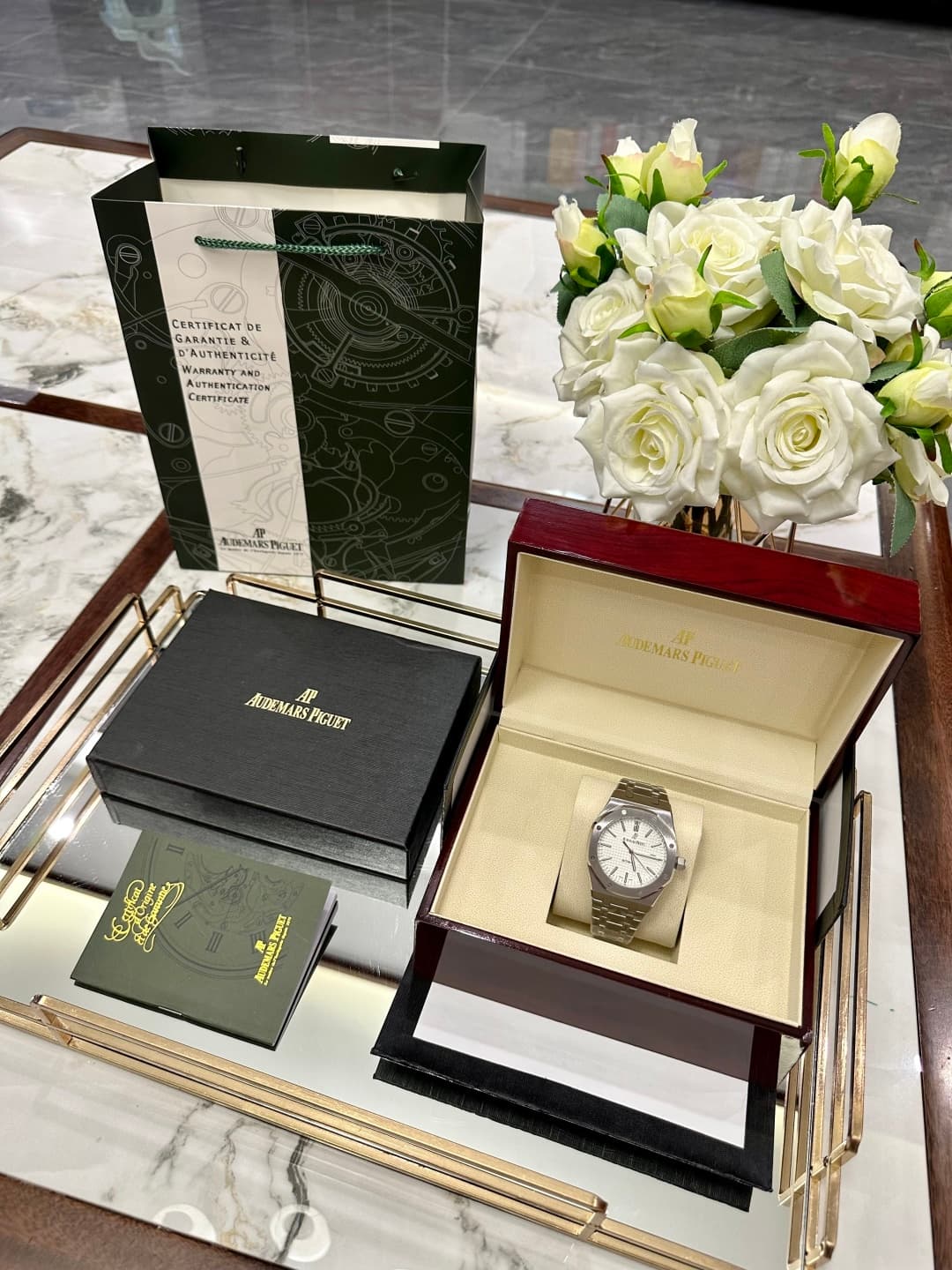 Audemars Piguet White Watch