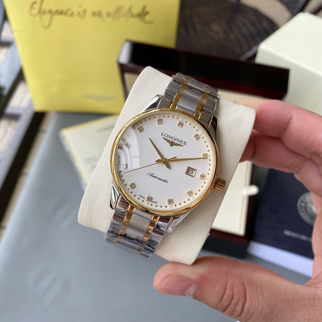 Longines White Watch