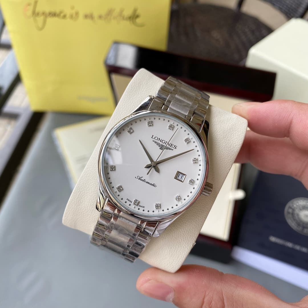 Longines White Watch
