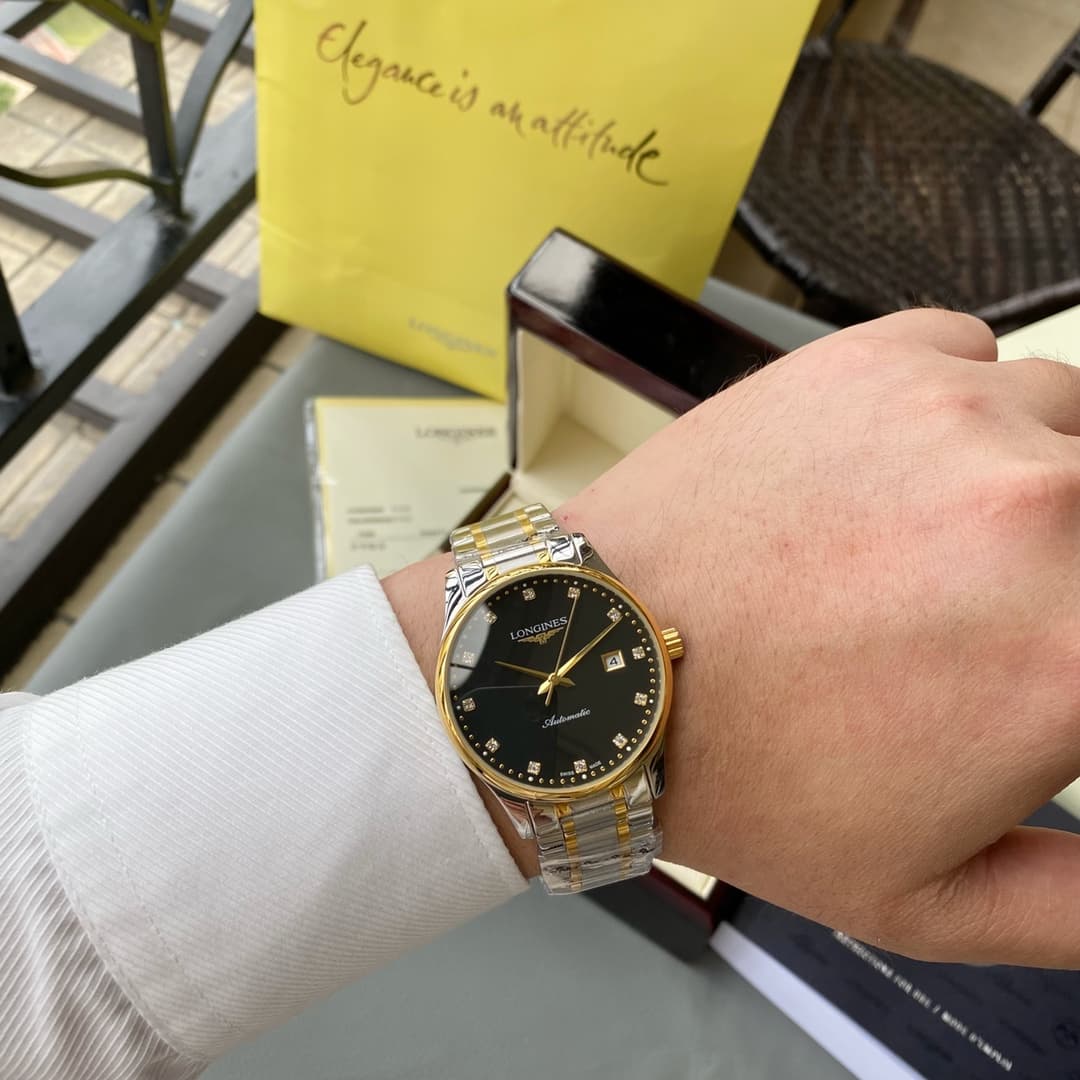 Longines White Watch