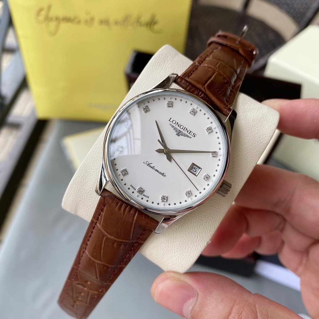 Longines White Watch