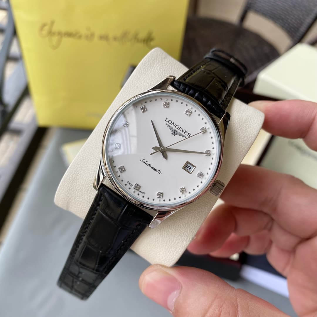 Longines White Watch