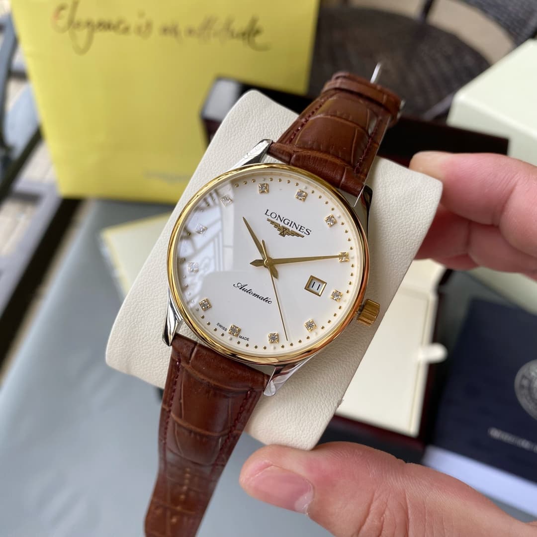 Longines White Watch