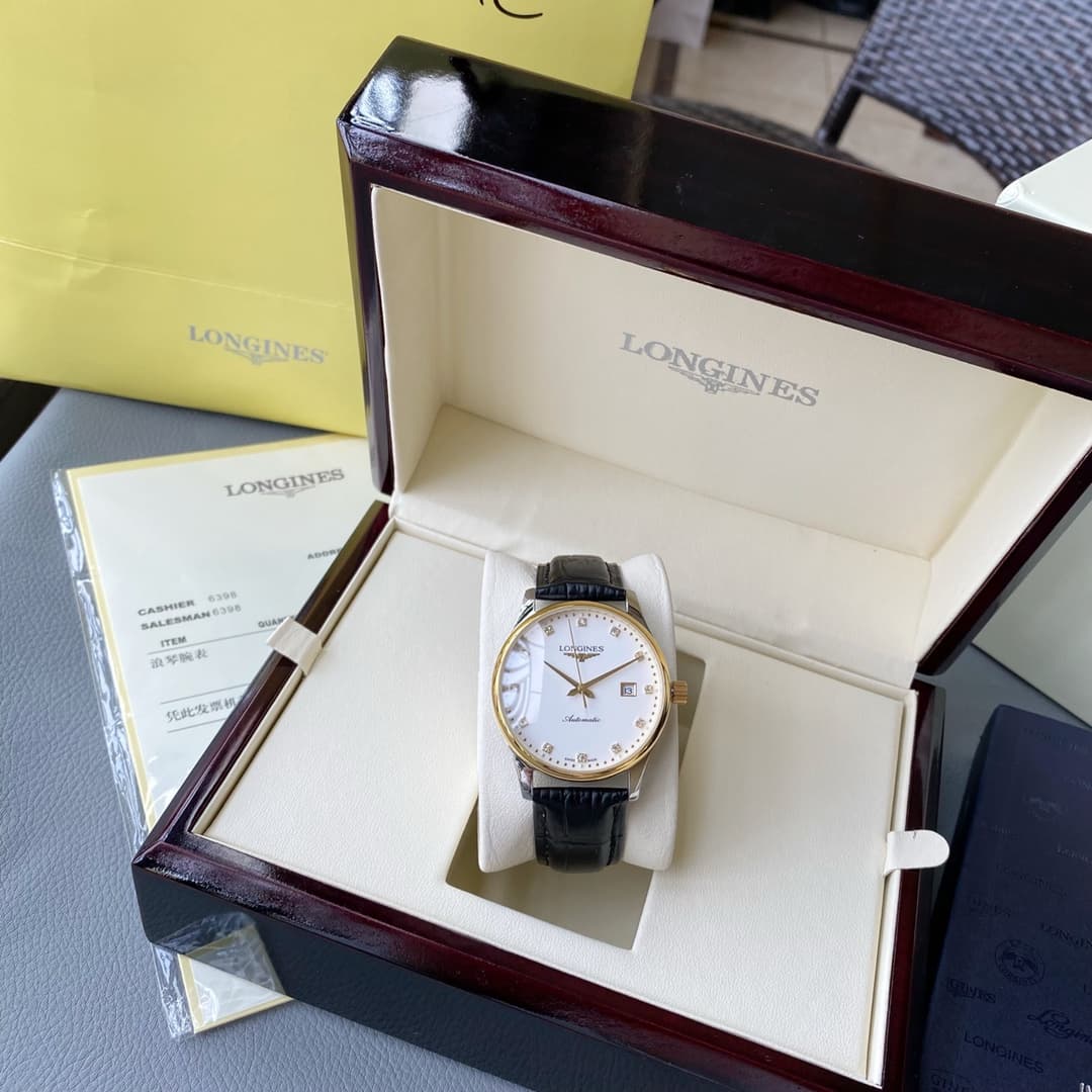 Longines White Watch