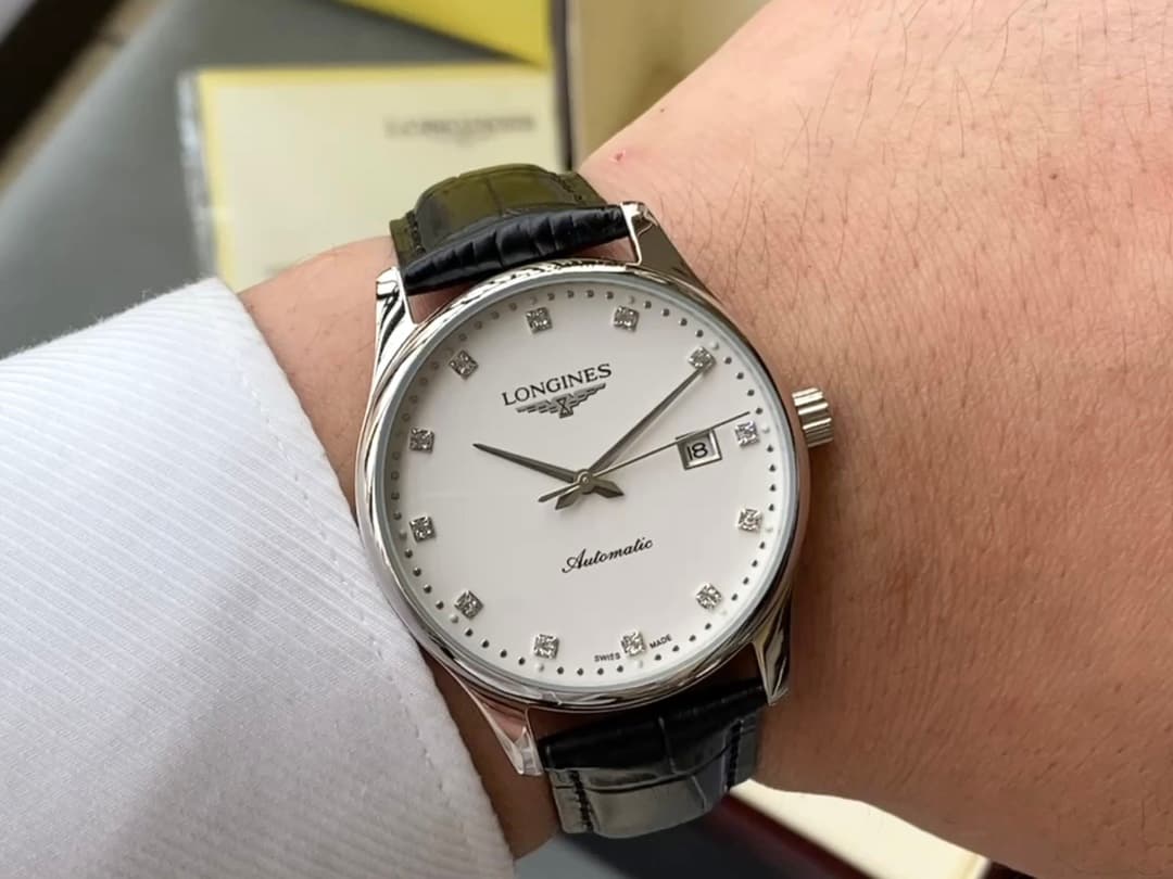 Longines White Watch