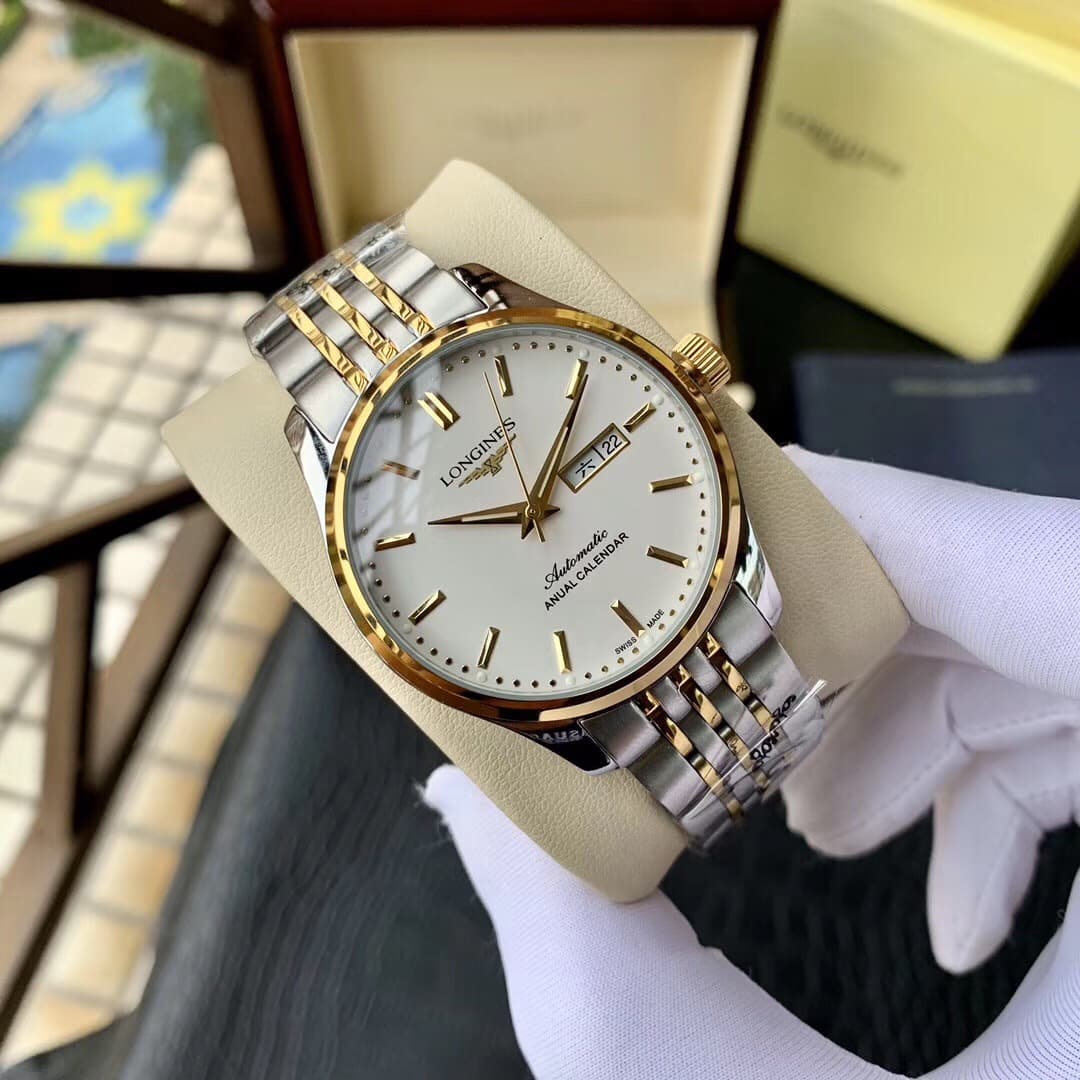 Longines White Watch