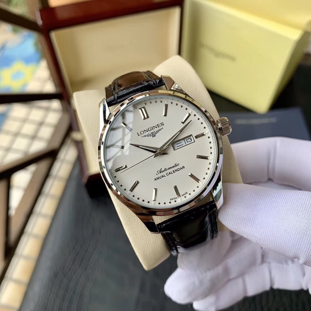 Longines White Watch