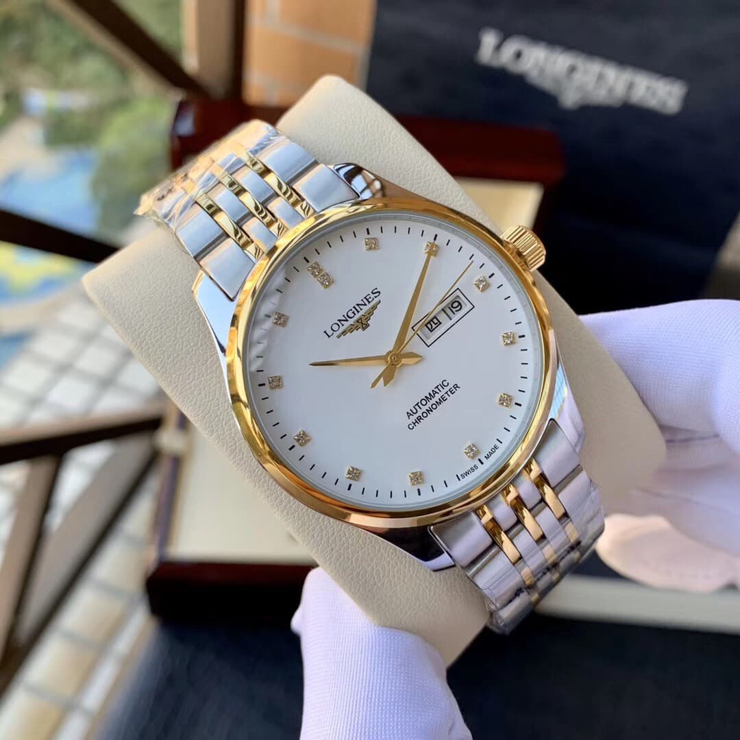 Longines White Watch