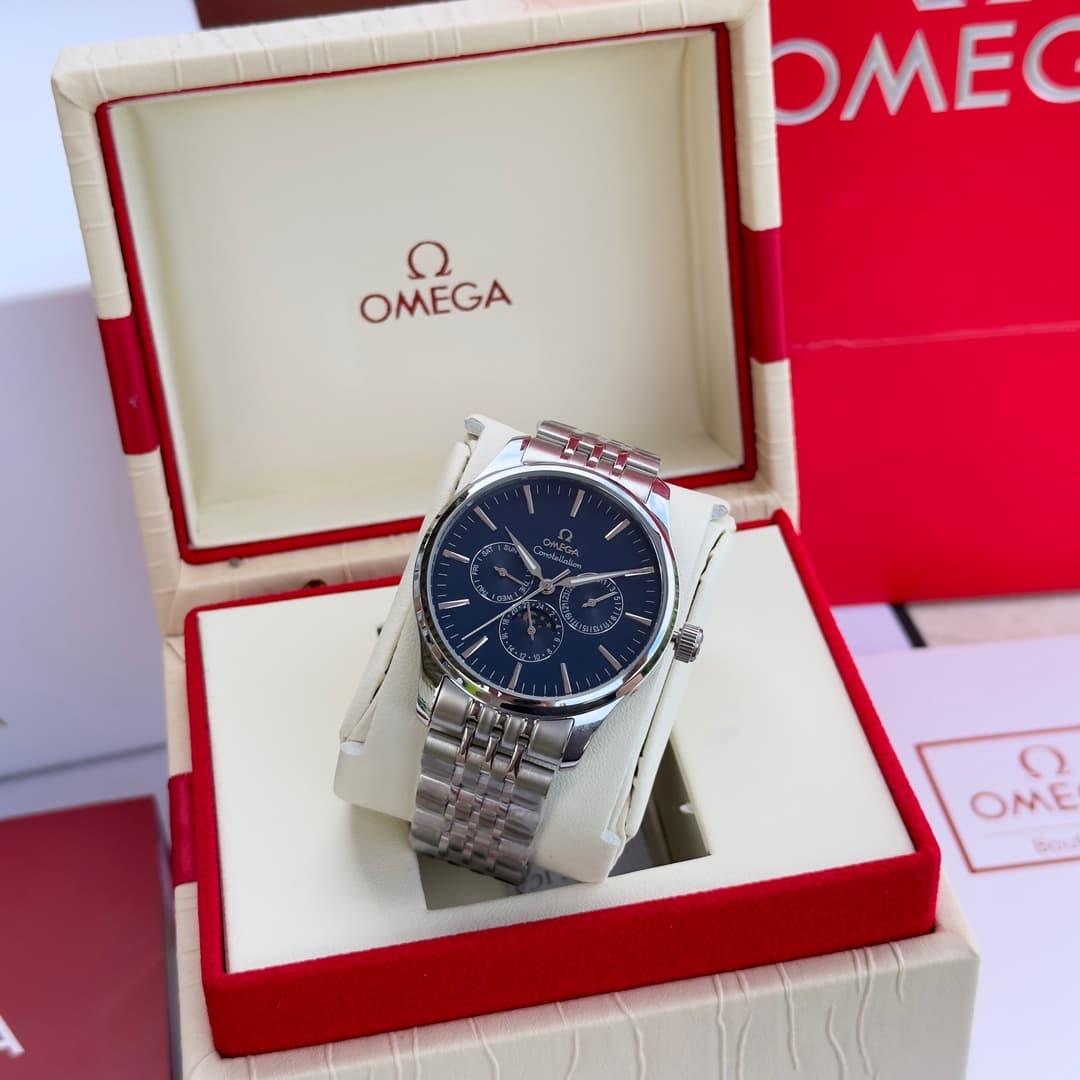 Omega White Watch