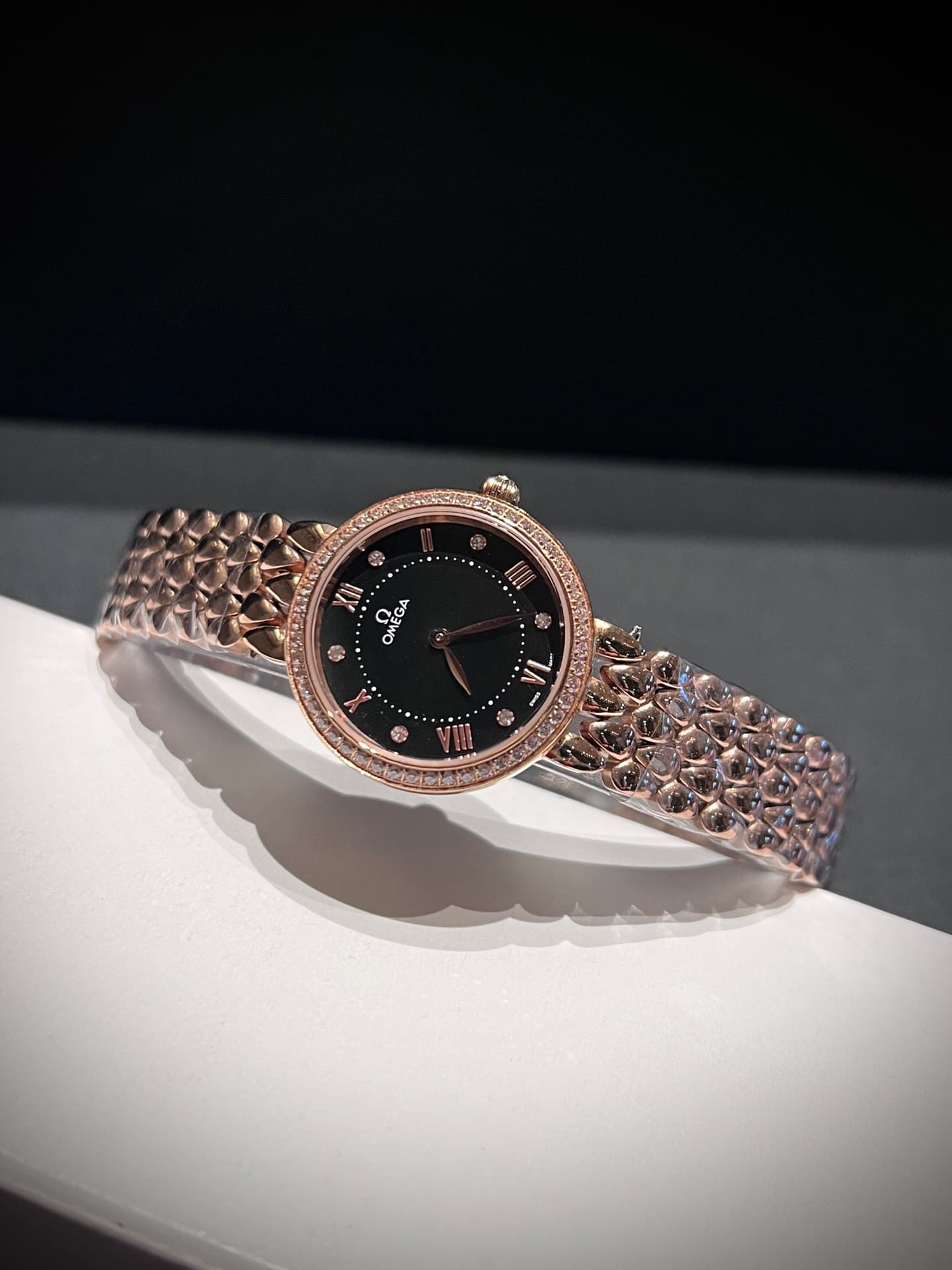 Omega White Watch