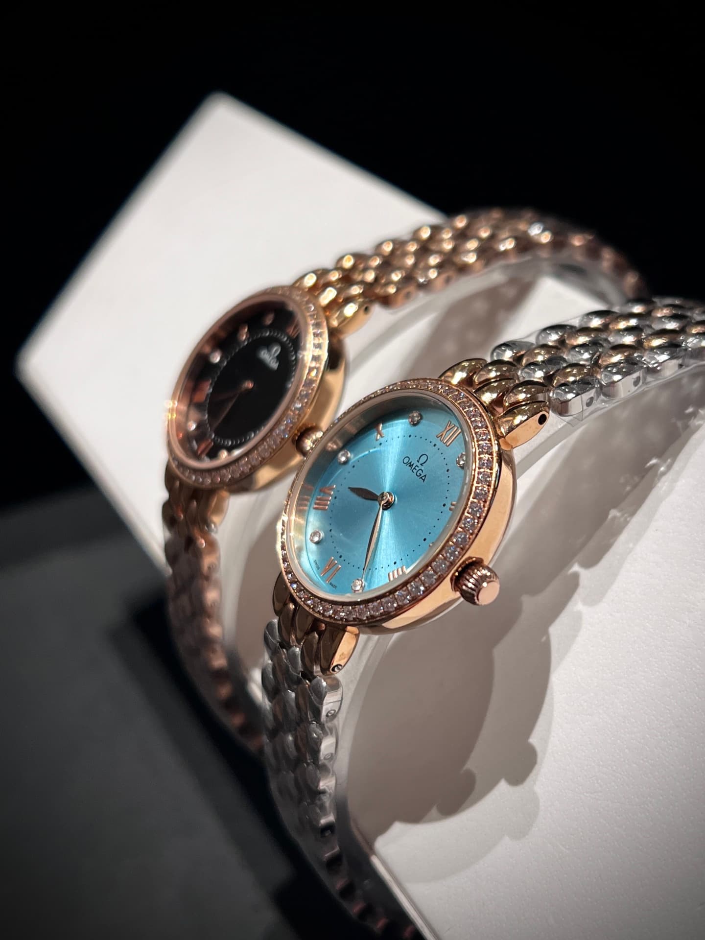 Omega White Watch