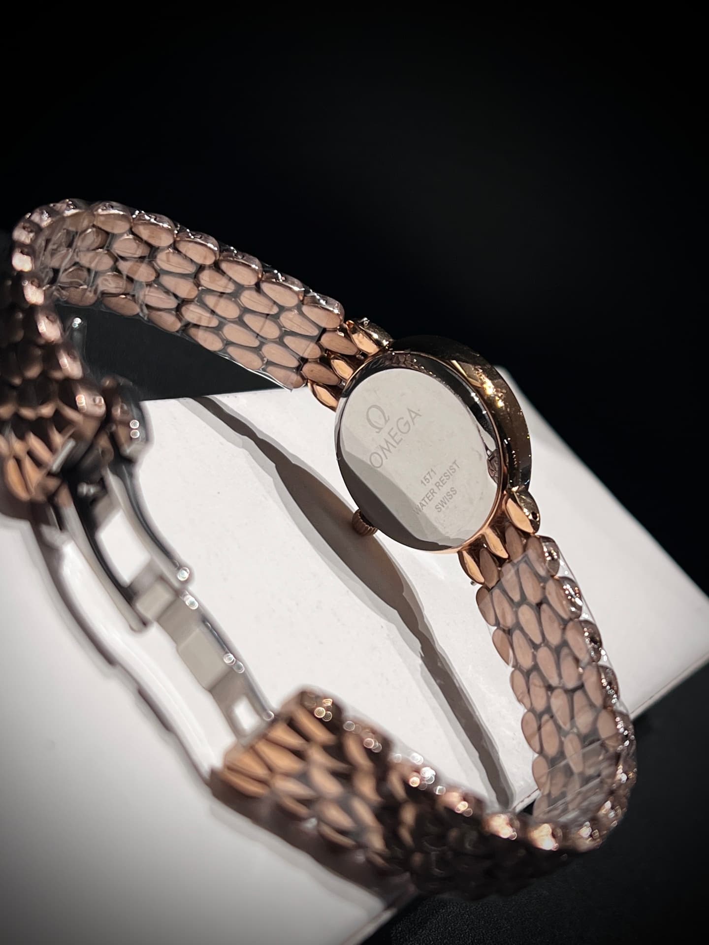 Omega White Watch