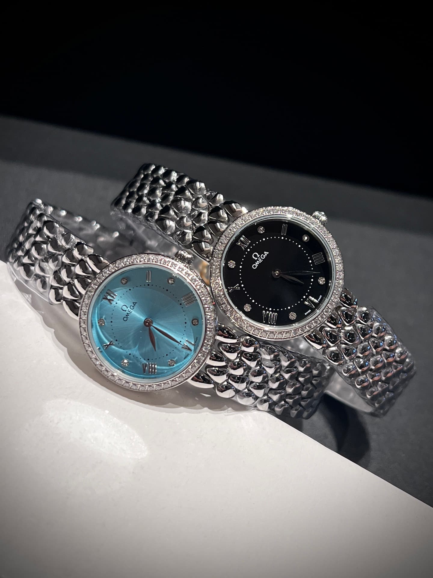 Omega White Watch