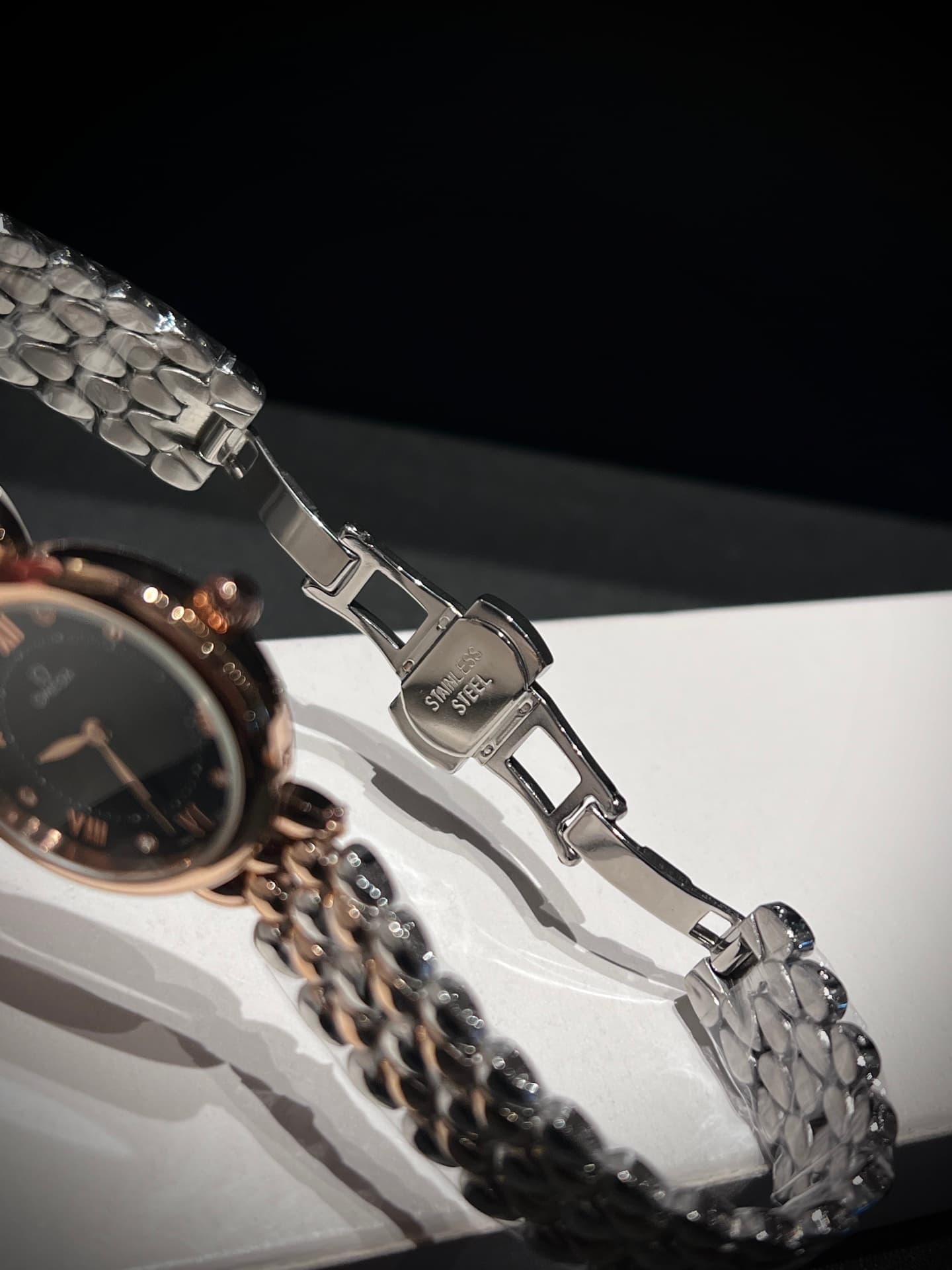 Omega White Watch