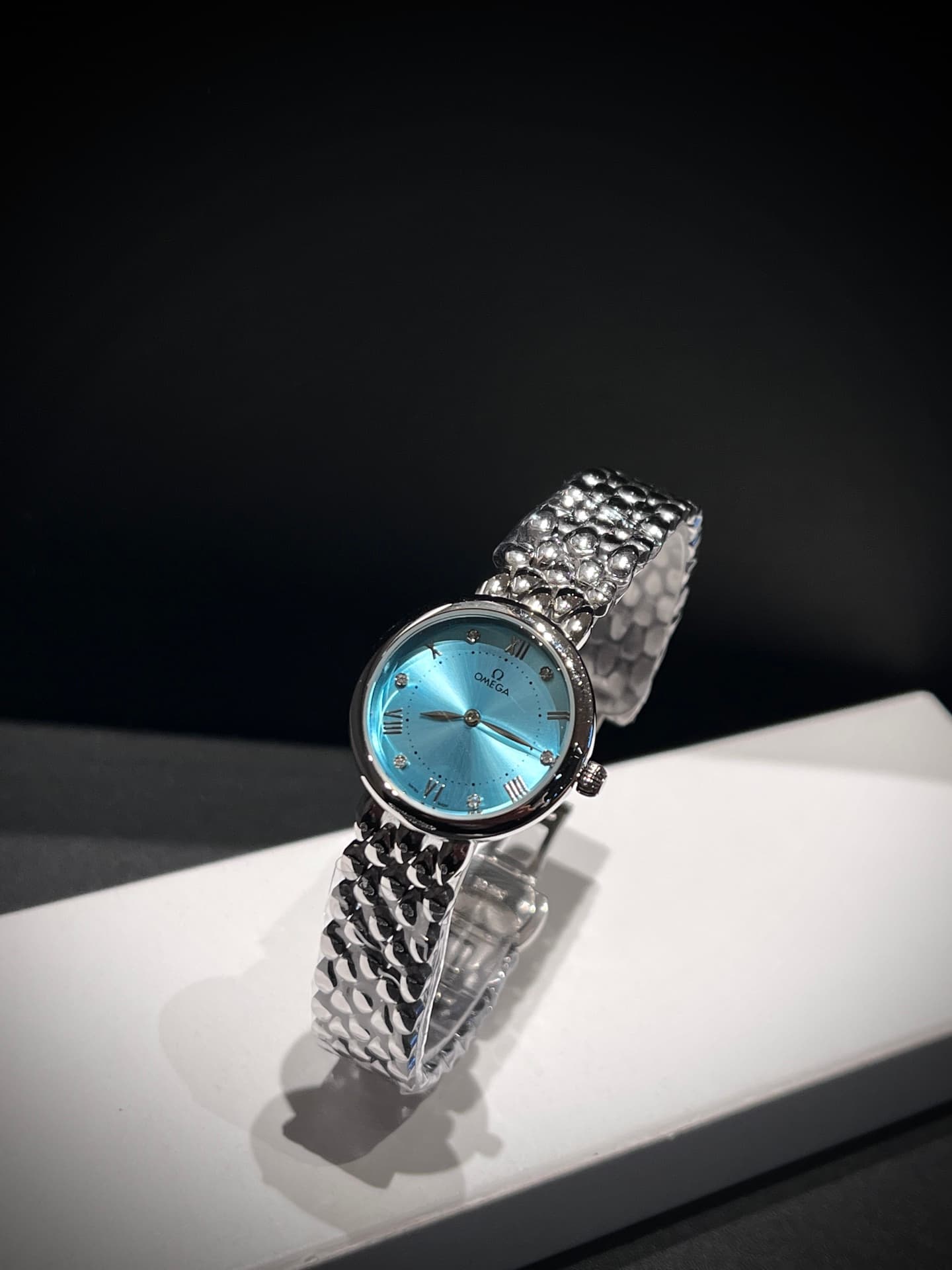 Omega White Watch