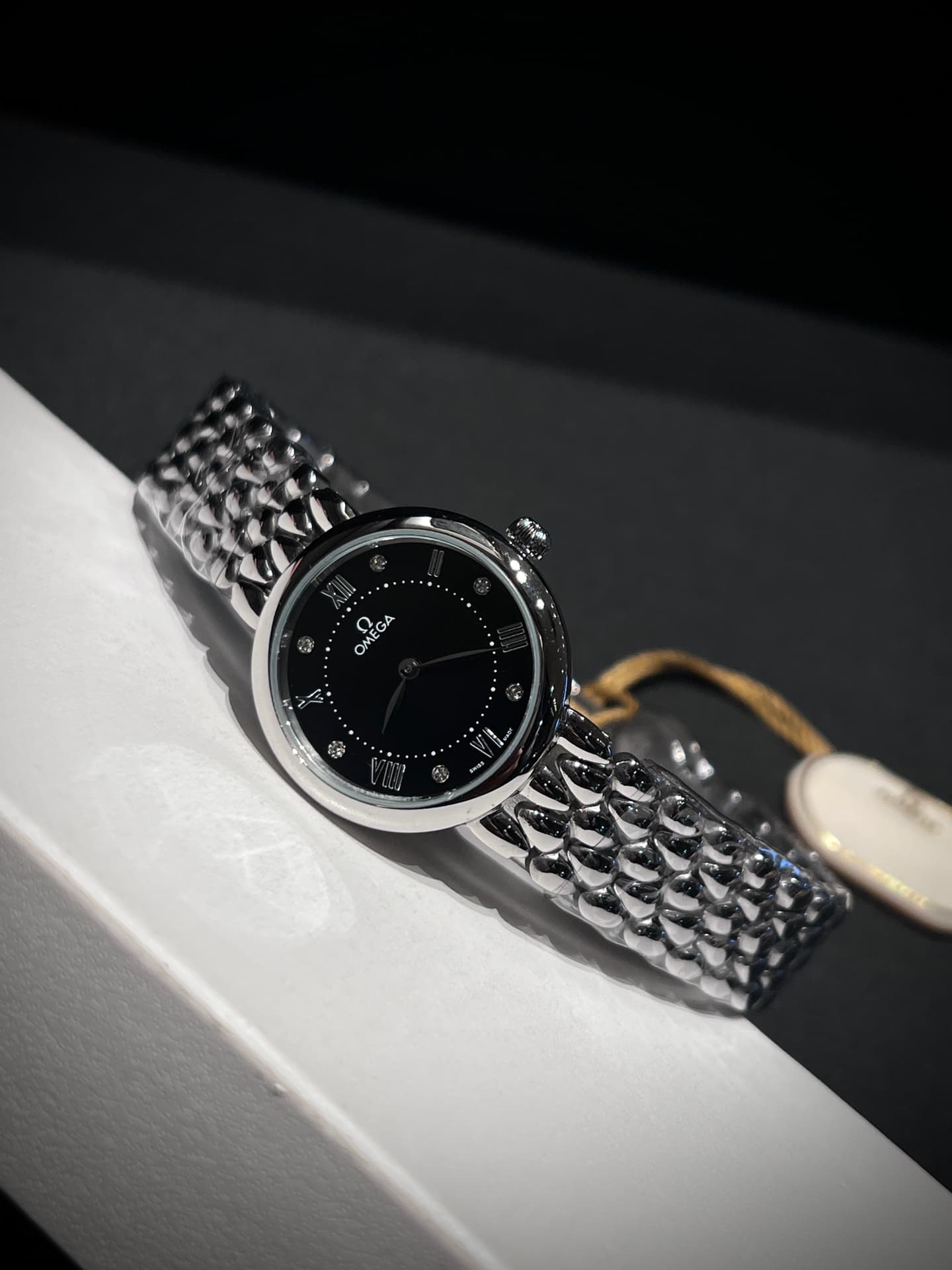 Omega White Watch