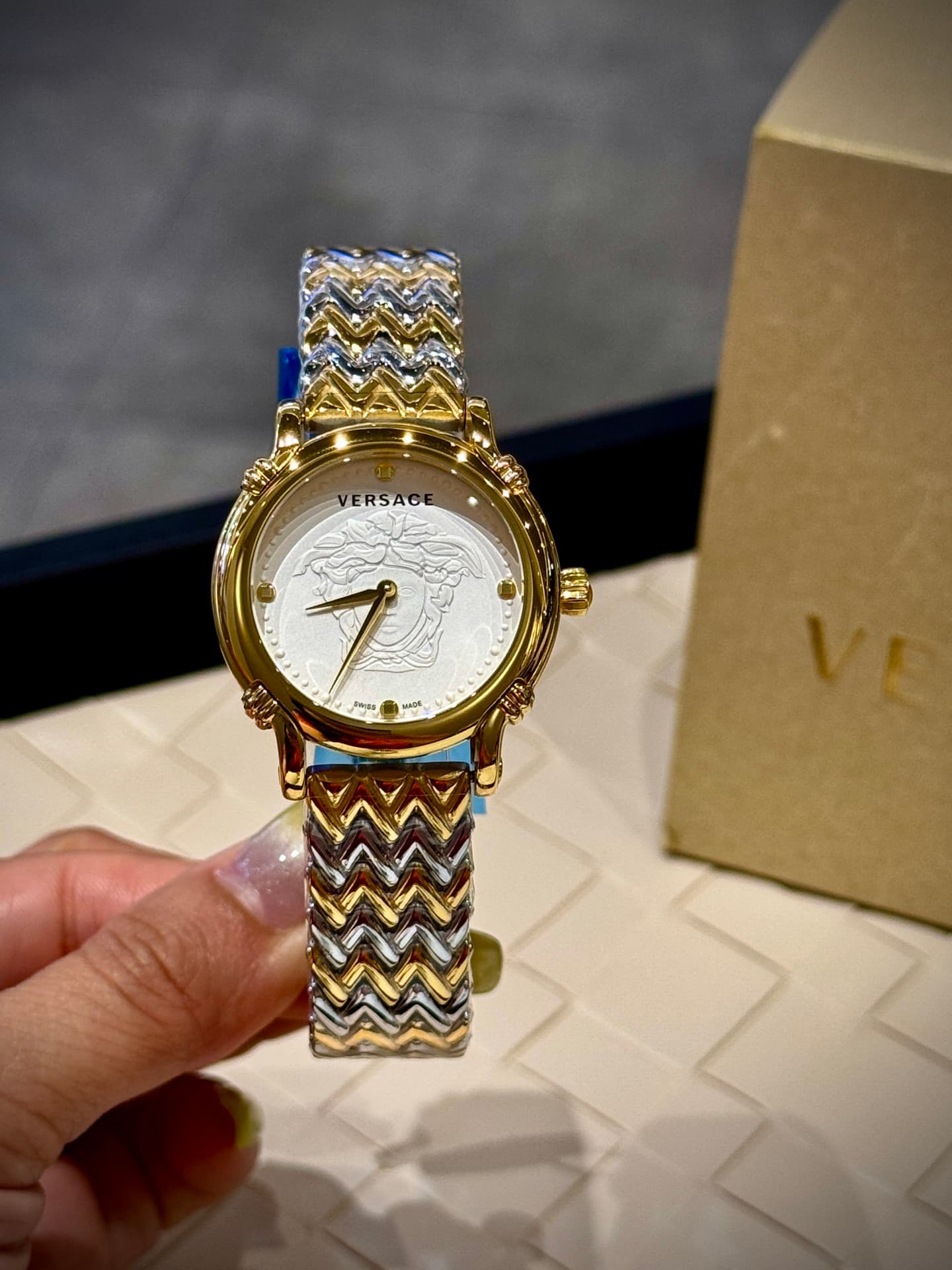 Versace White Watch