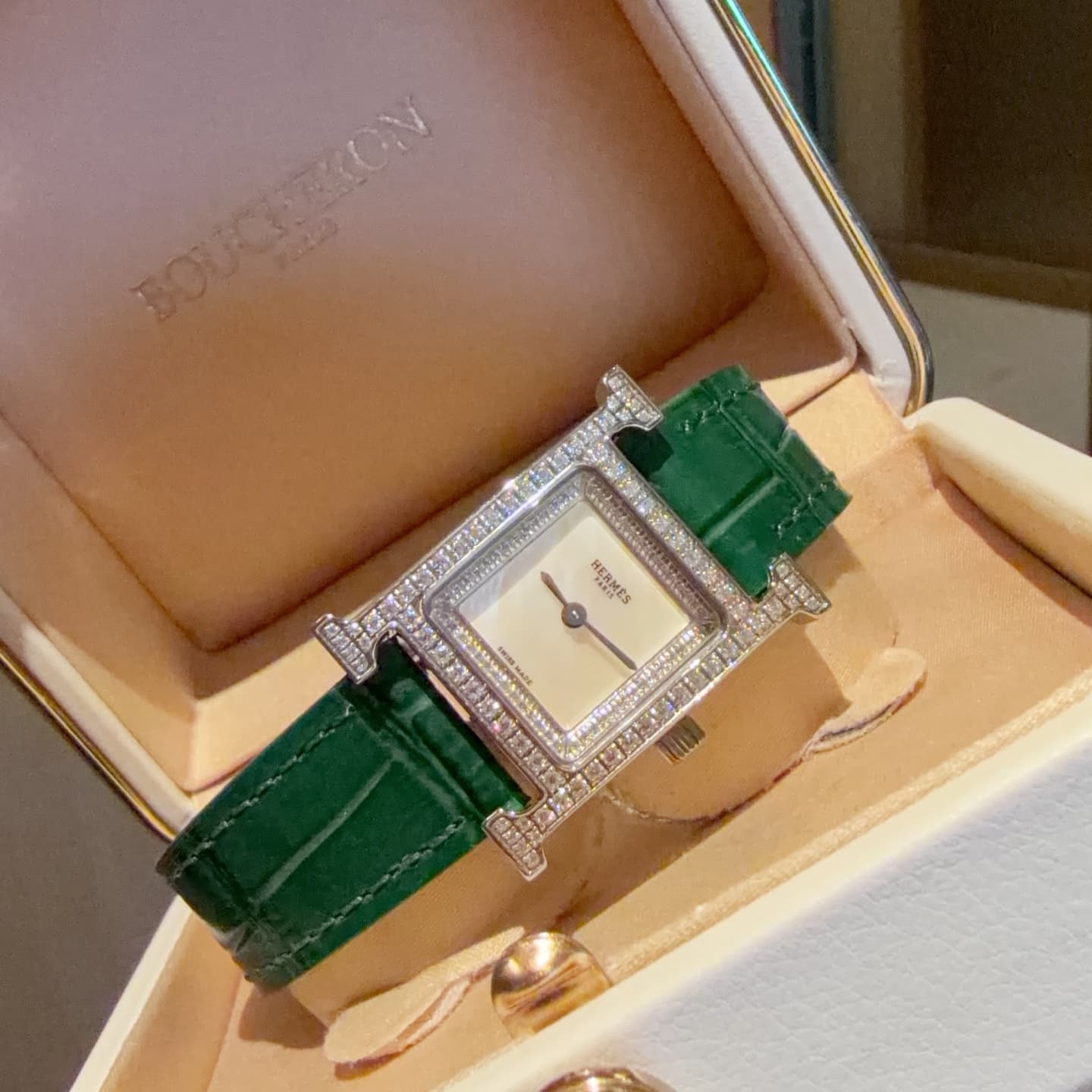 Hermes White Watch