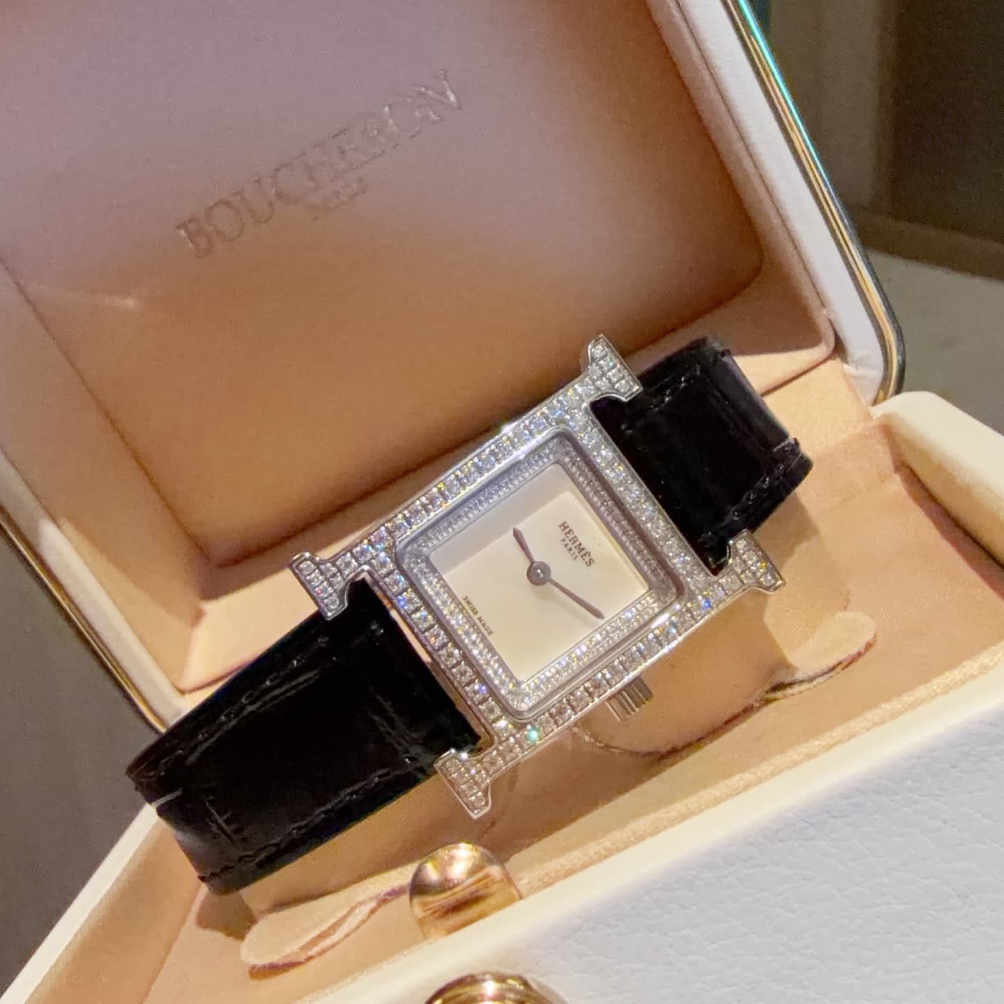 Hermes White Watch