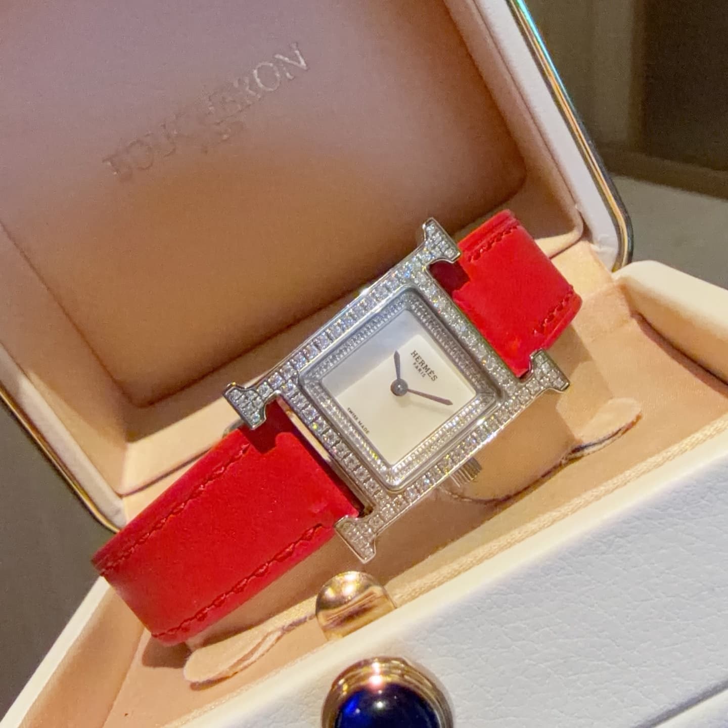 Hermes White Watch
