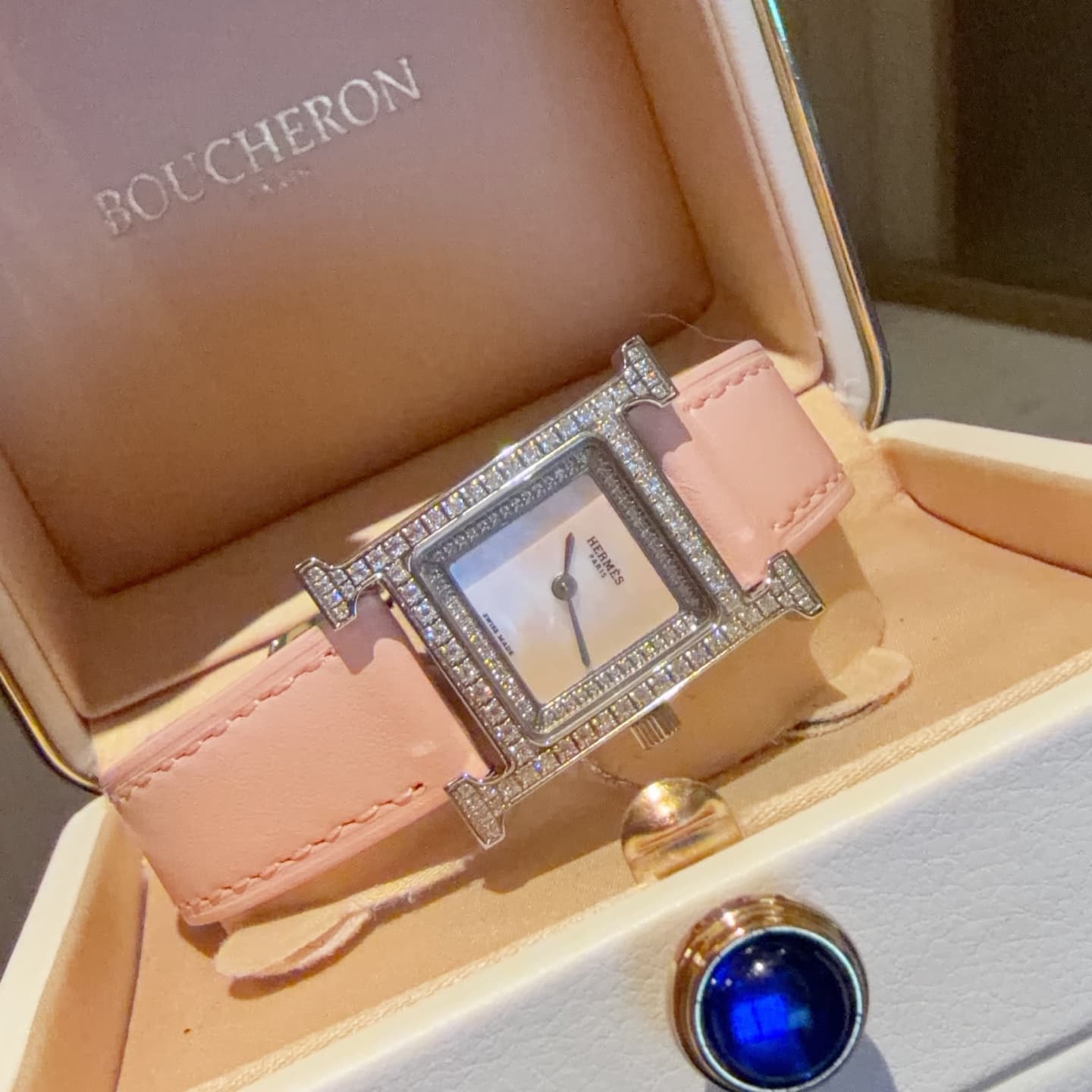 Hermes White Watch