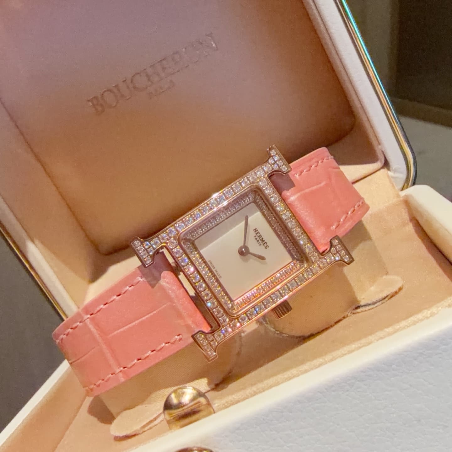 Hermes White Watch