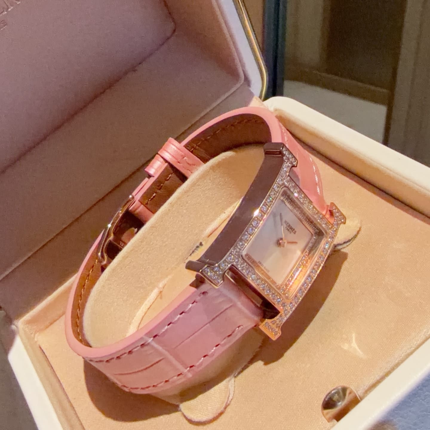 Hermes White Watch