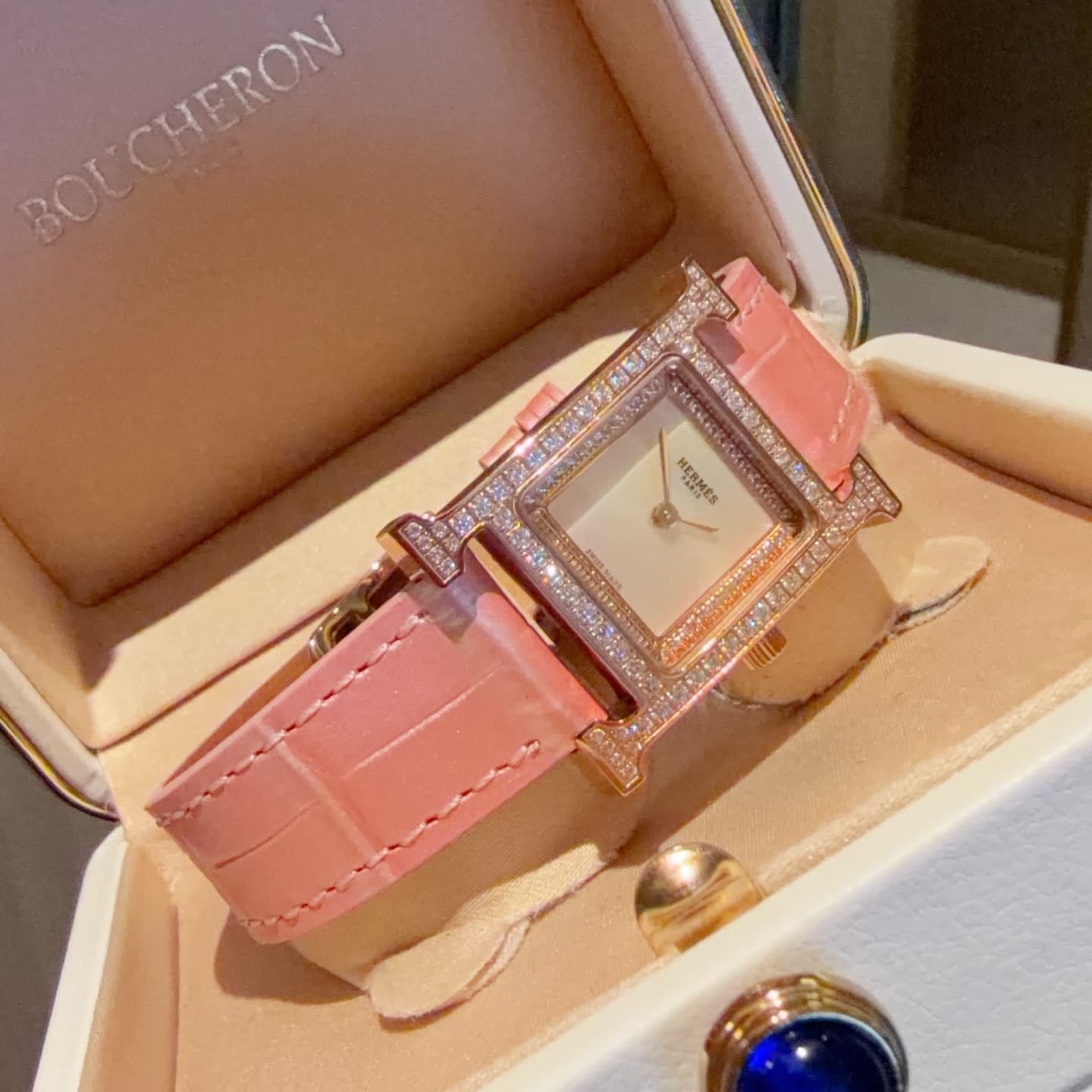 Hermes White Watch
