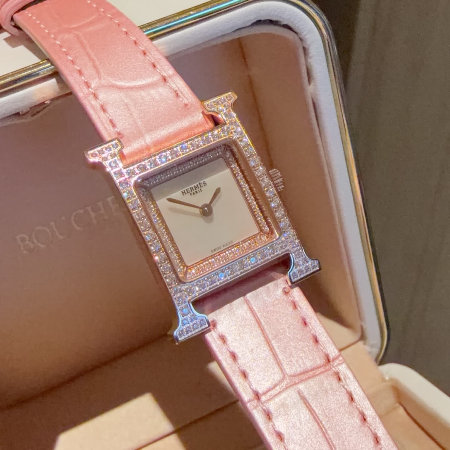 Hermes White Watch