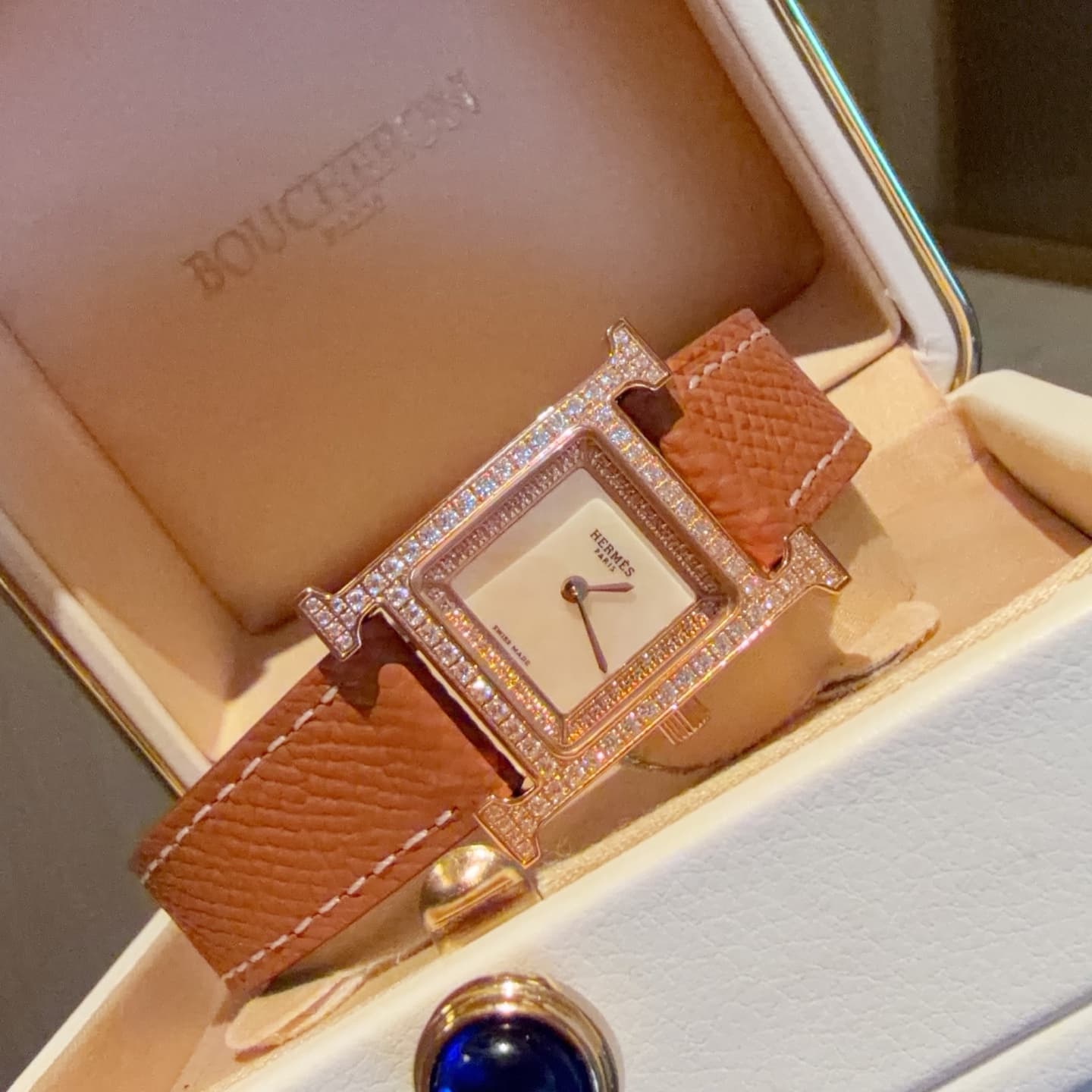 Hermes White Watch