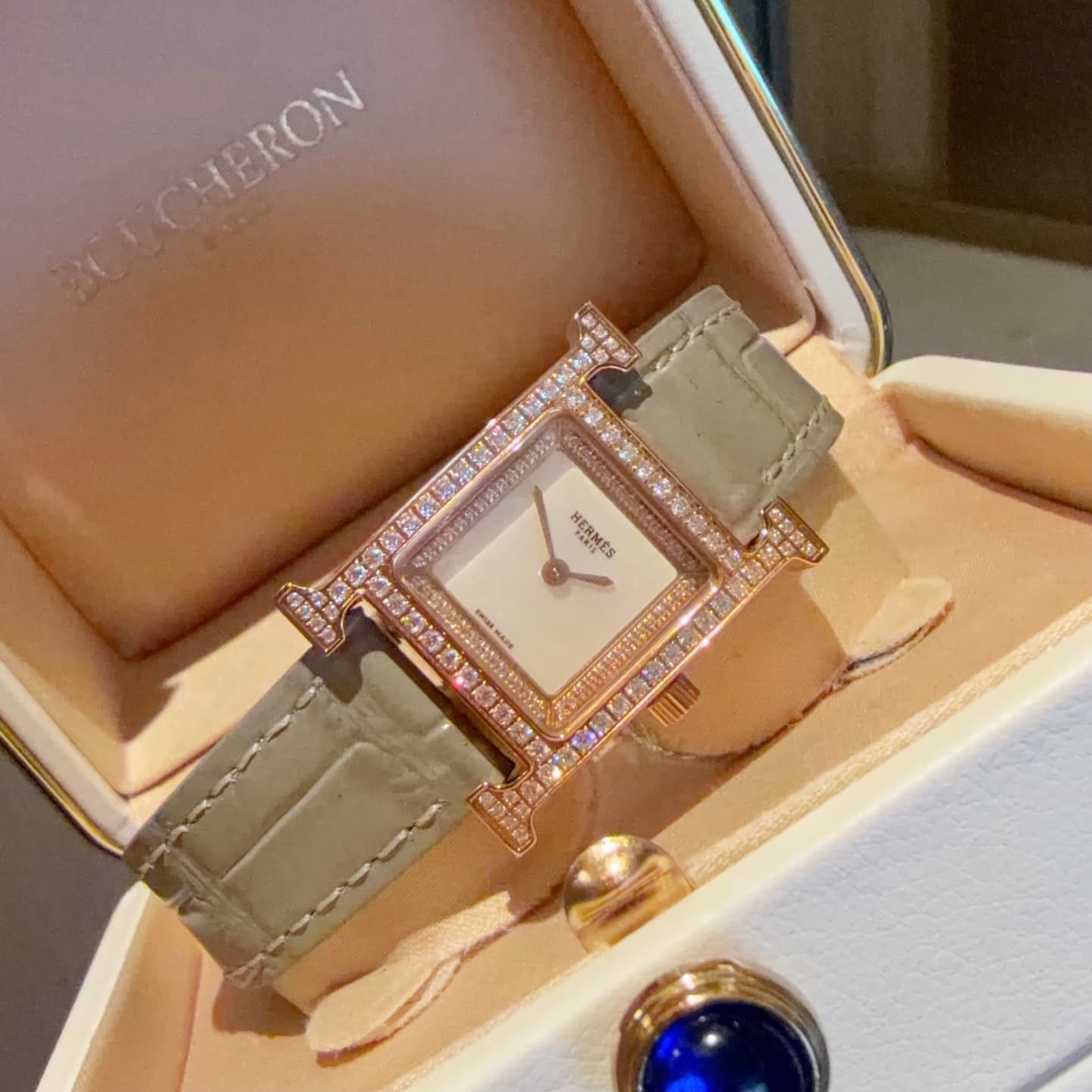 Hermes White Watch