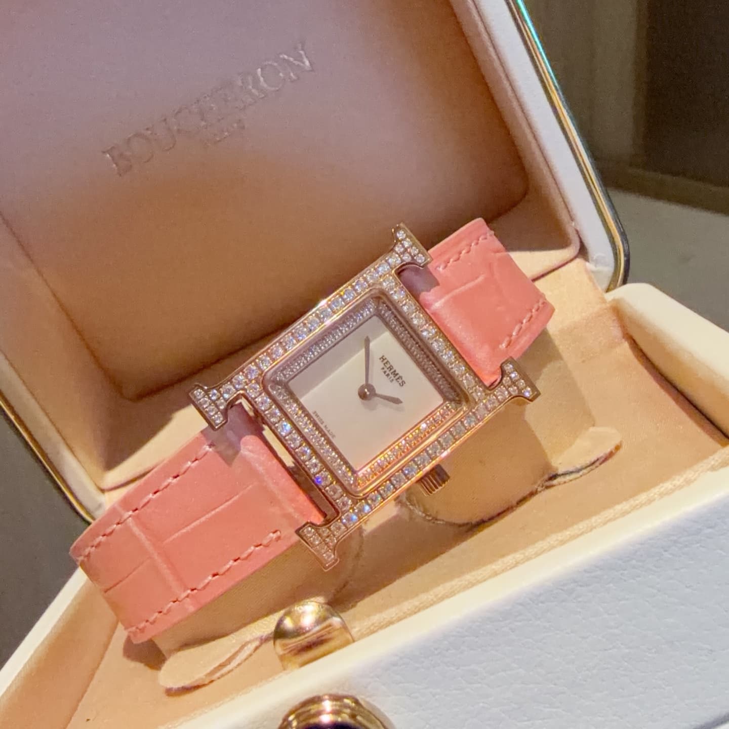Hermes White Watch