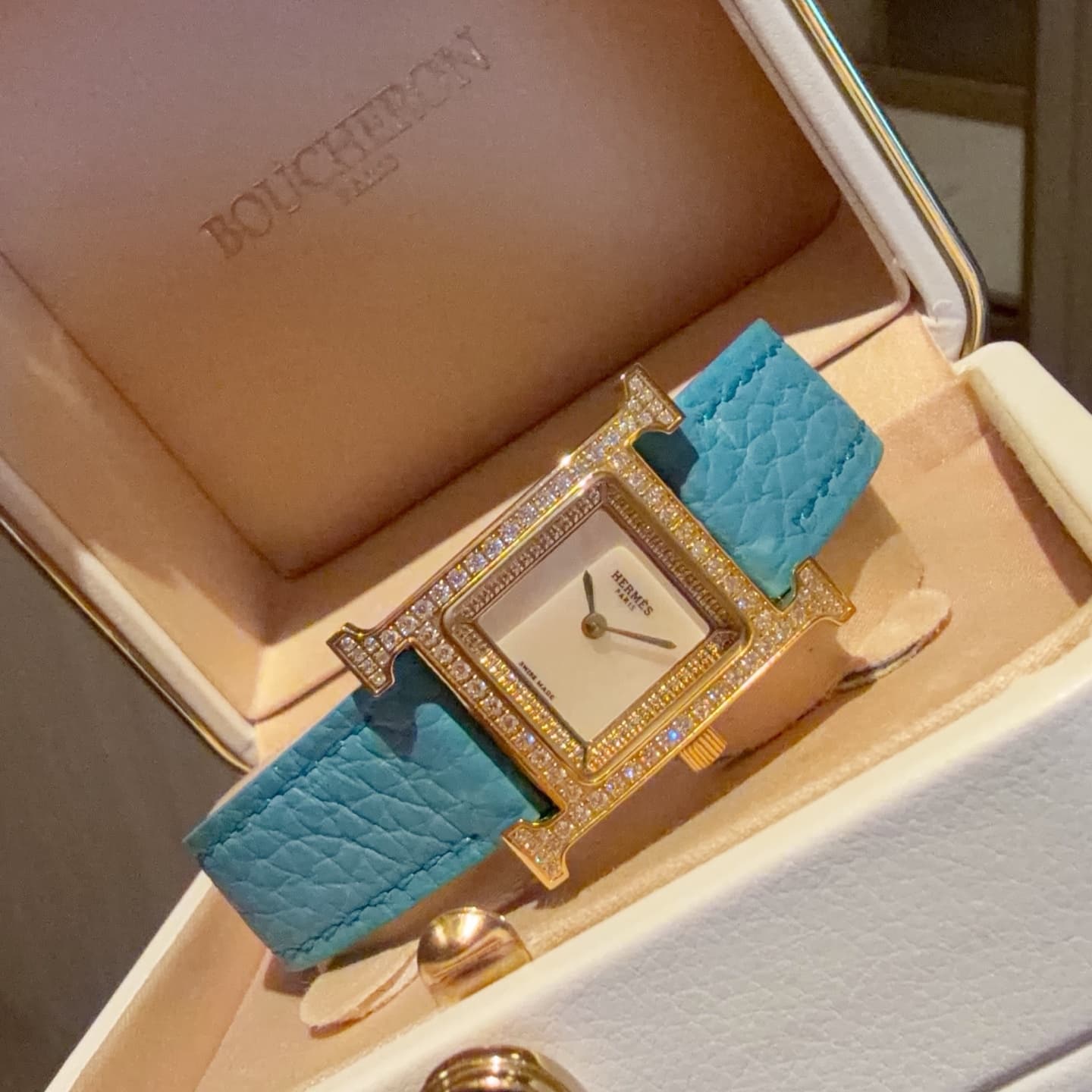 Hermes White Watch