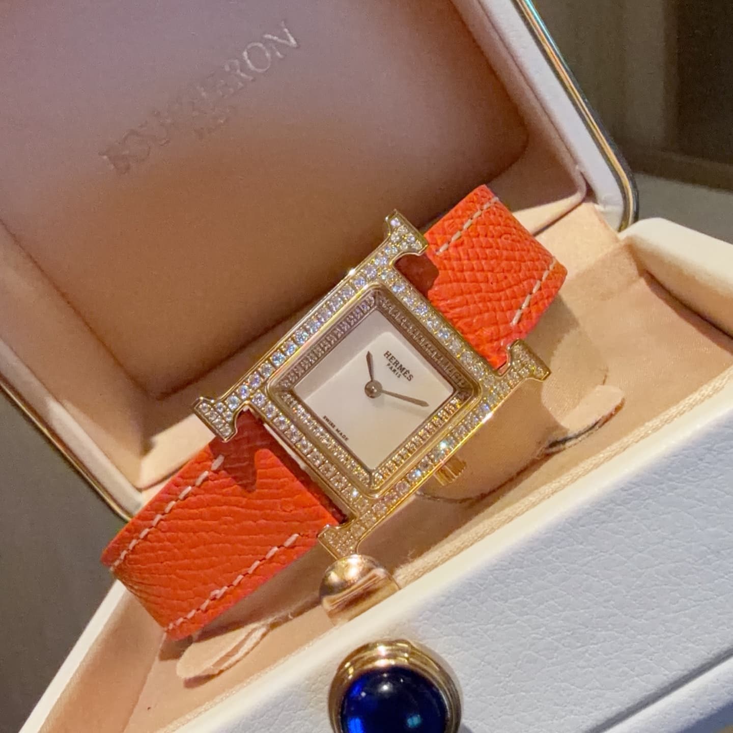 Hermes White Watch